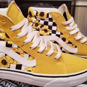 Vans Custom Sunflower Print